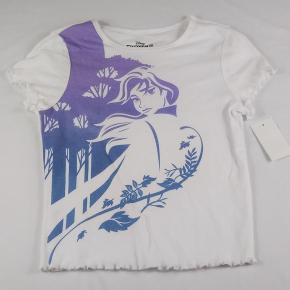 New Frozen Anna Crop Top T-Shirt - Picture 1 of 7
